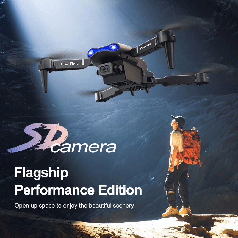 Drone Rc E99 - E99 ProミニRCドローン FACEGLE UAV折りたたみ式ドローン オプティカルフロー クアッドコプター