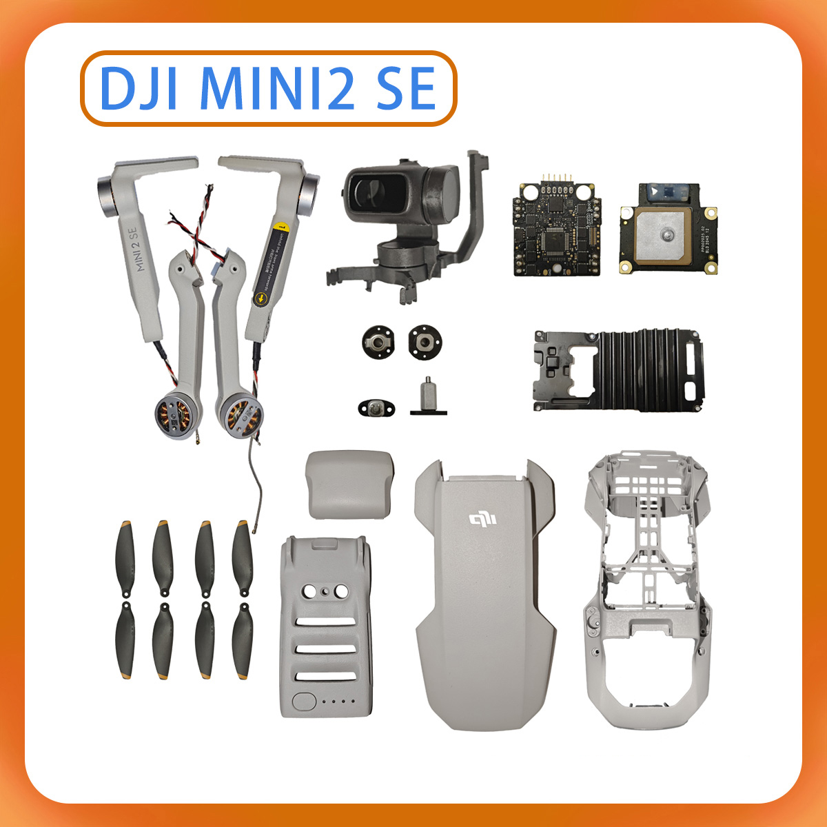 Drone Dji Rc 2 - DJI オリジナル Mavic Mini 2SE 修理部品、ジンバルモーター、アーム、アームシェル、ヨーモーター、GPS