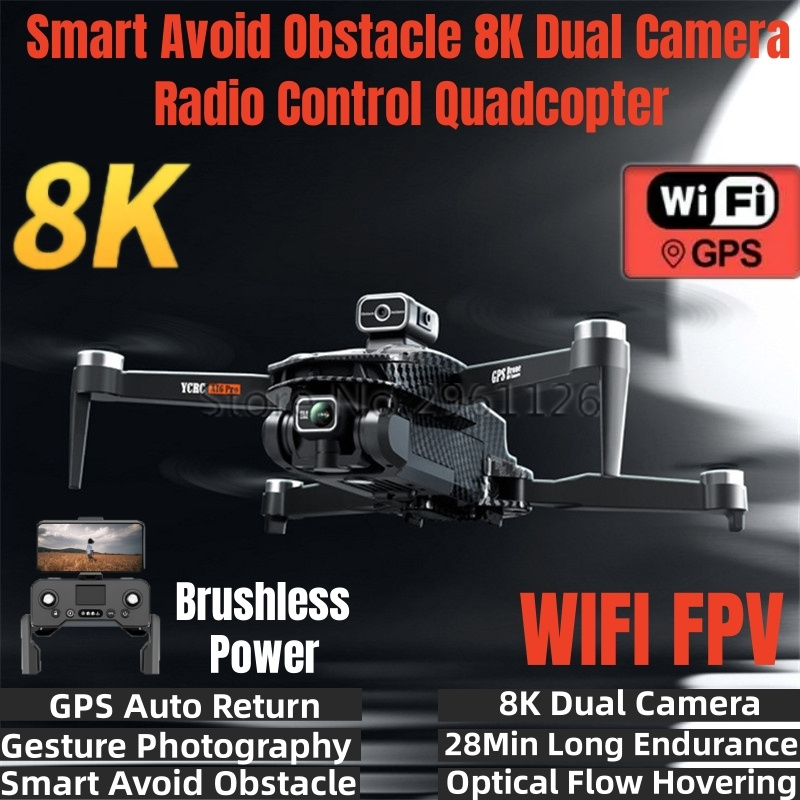 Drone Rc Fpv Manual - インテリジェントデュアルカメラ,ラジコンクワッドコプター,GPS,fpv,ブラシレスパワー,オプティカルフローホバー,自動リターン,ラジオコントロール,クワッドコプター,8k