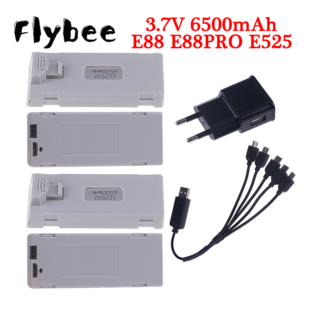 Drone Rc E99 - Rcクワッドコプターバッテリー,e88バッテリー,オリジナル,3.7v,6500mah,e88,e88pro,e525,e99,p1,k3,p10,a13,s98用lioバッテリー