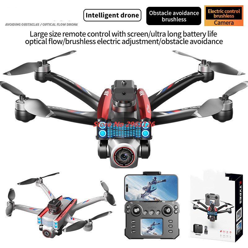 Drone Rc Fpv Manual - 8K HDカメラ搭載、画面操作可能なドローン、プロ仕様の空中カメラ、FPVドローン、障害物回避機能付きブラシレスドローン、ギフト、RCおもちゃ