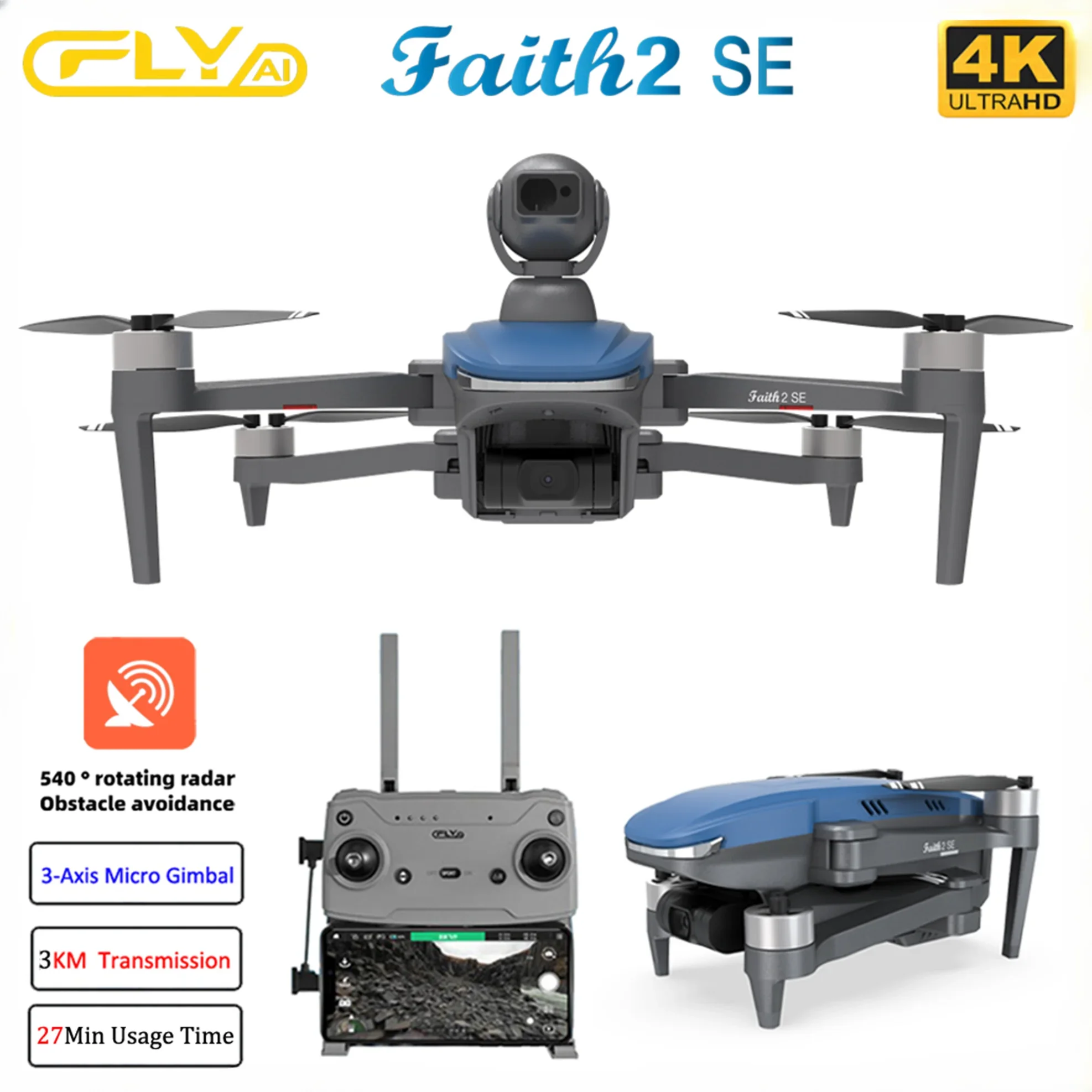 Drone Vs Rc Helicopter - 信仰2 SE 540搭載 ° 障害物回避機能付き3軸ジンバル搭載プロ仕様4KカメラGPS 3KM