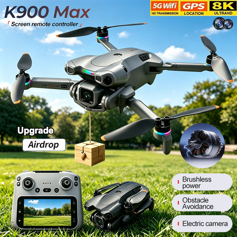 Drone Avion Rc - K900 最大 FVP ドローン 360° レーザー障害物回避パノラマ撮影