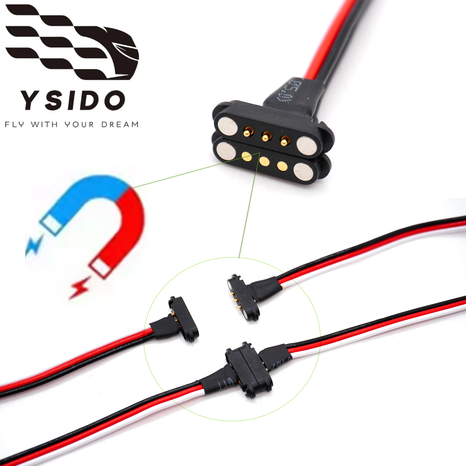 Drone Rc Simulator - YSIDO マグネティックモデルケーブル 36CM 20CM 磁気吸着ライン シミュレーション延長コードケーブル