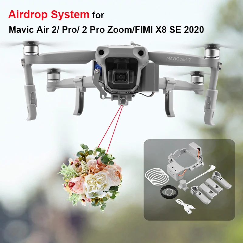 Drone Dji Rc Pro - DJI-mavic air 2/2s/3/2 pro/fimi用のAirdropシステム,フィッシングズーム,ウェディングリング,ギフト,レスキューリモコンを提供