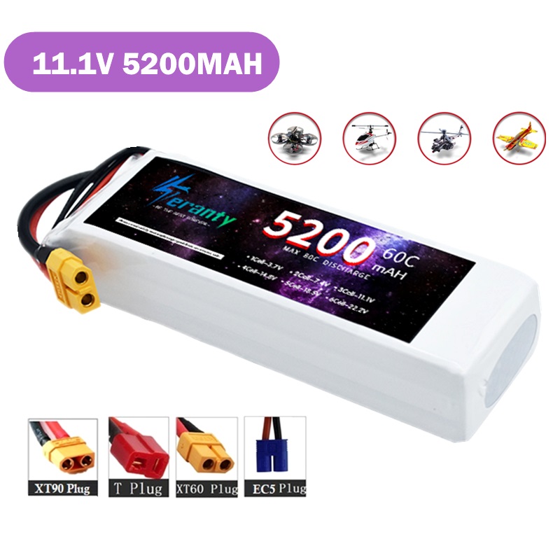 Drone Avion Rc - テランティ 3S 5200mAh 60C リポバッテリー 11.1V