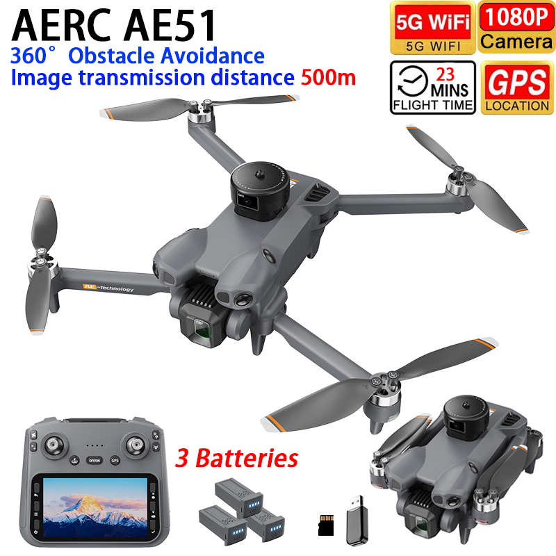 Drone Rc Team City - AERC AE51 ドローン GPS WIFI FPV