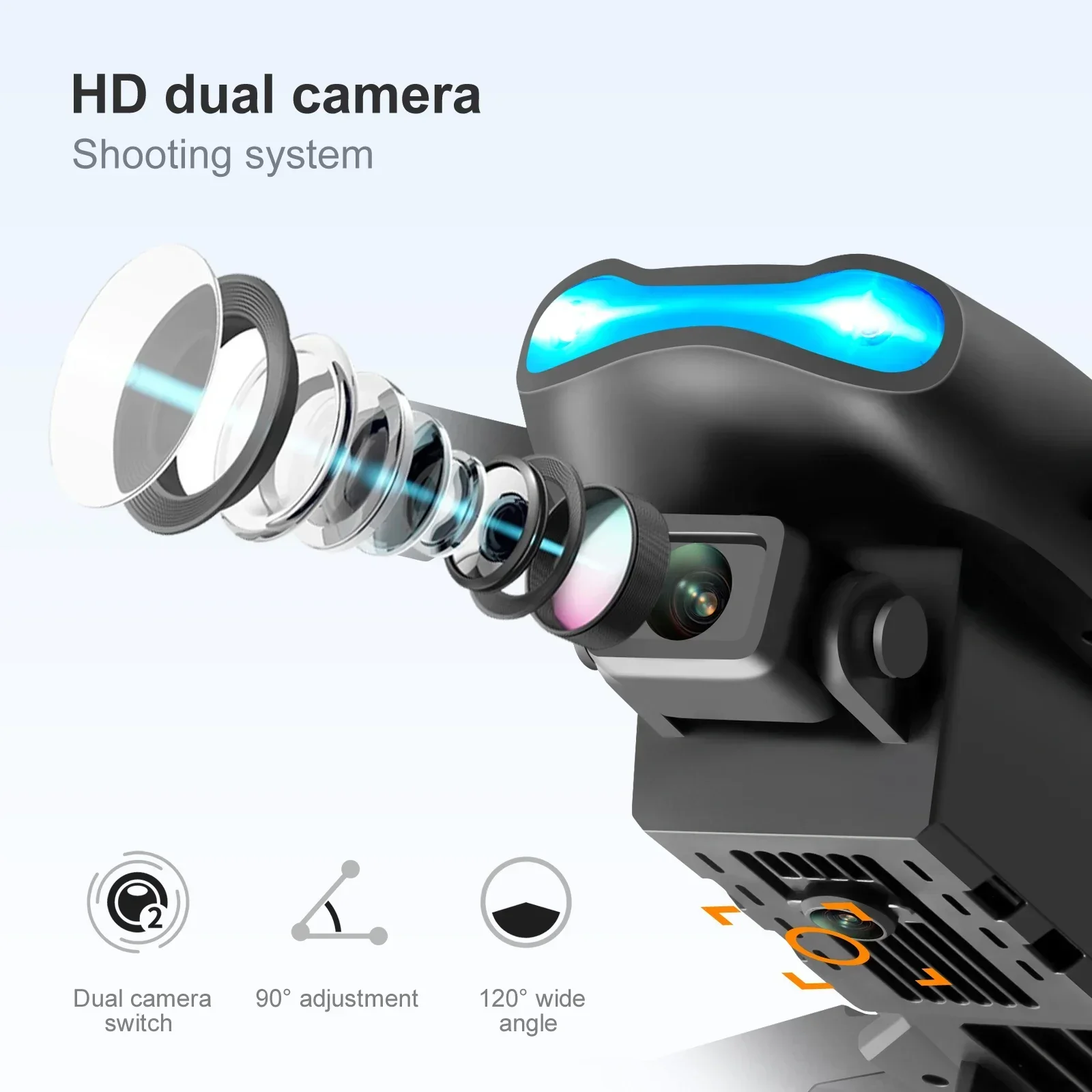 新型E99 Pro HD 4Kドローン デュアルカメラ 高度 - Drone Rc E99 のレビューと価格