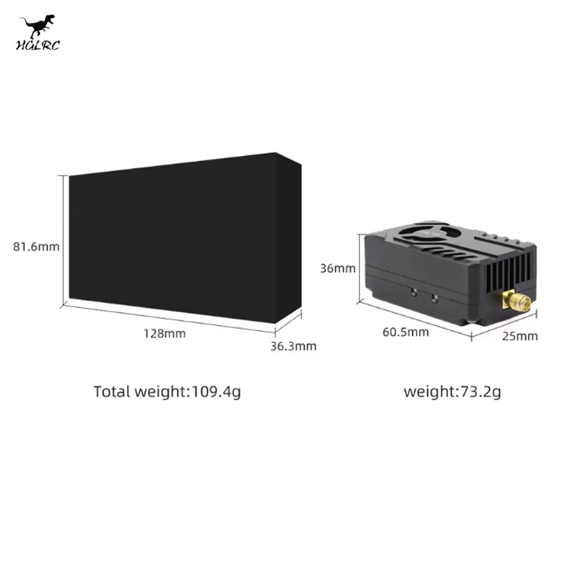HGLRC 5.8G 10W 調整可能な VTX、FPV レ - Vtx Video Transmitter のレビューと価格
