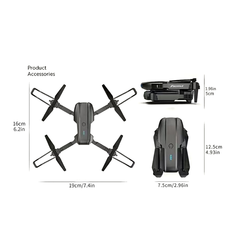 E99 ProミニRCドローン FACEGLE UAV折りた - Drone Rc E99 のレビューと価格