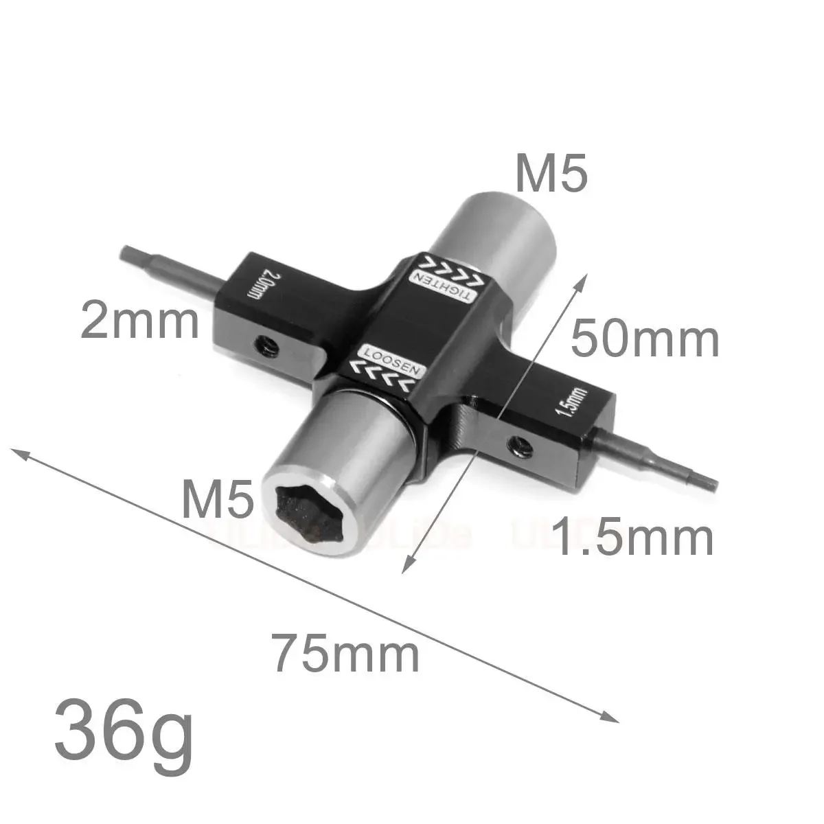 4in1 M5ラチェットレンチソケット/ワンウェイベアリング - Drone Motor Rc Car のレビューと価格