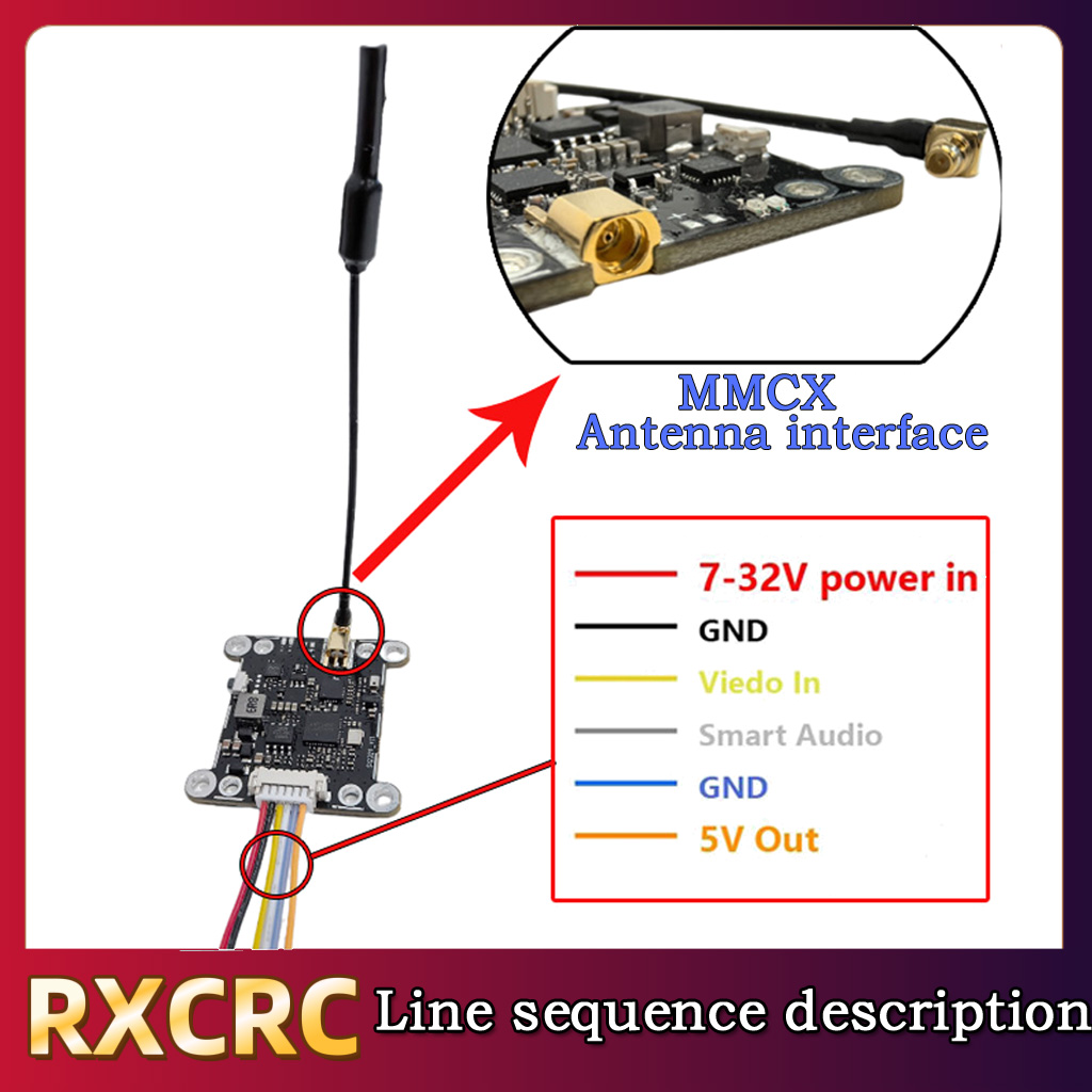 RXCRC 5.8G モジュール 48CH 1.6W VTX - Drone Rc Remote のレビューと価格