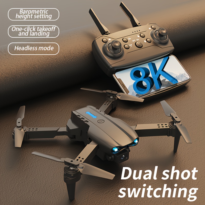 E99 折りたたみ式 RC ドローン、デュアル 8K カメラ - Drone Rc E99 のレビューと価格