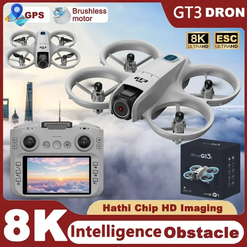 GT3ミニ新型ドローンRCクアッドコプター、8Kカメラ搭載H - Drone Dji Rc 2 のレビューと価格