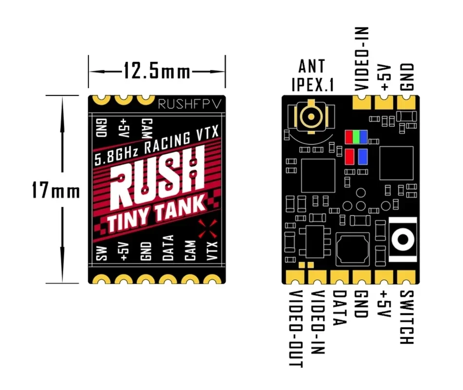RUSHFPV Tiny Tank VTX 5.8GHz 3 - Vtx Video Transmitter のレビューと価格
