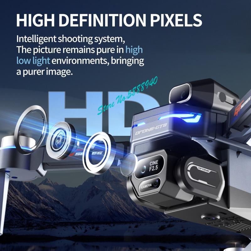 ブラシレス8K ESC 3カメラWIFI FPV RCドロー - Drone Rc Fpv Manual のレビューと価格