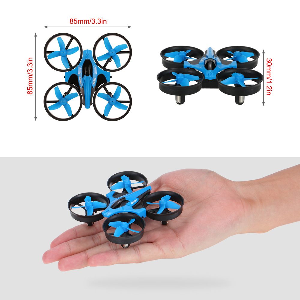 Jjrc h36-ヘッドレスモードのミニドローン,2.4g, - Drone Vs Rc Helicopter のレビューと価格