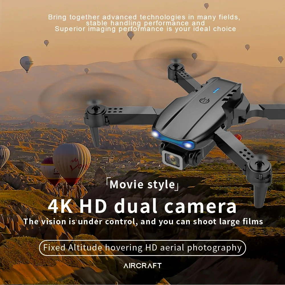 E99 K3 Pro折りたたみ式ミニドローン 4K HDデュ - Drone Rc E99 のレビューと価格