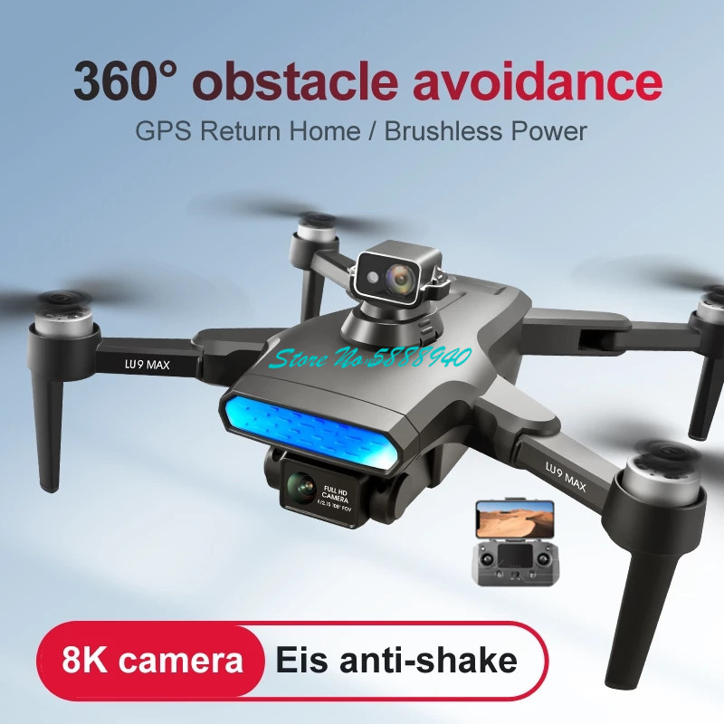 デュアルカメラとwifiを備えたドローン,360 ° スマー - Drone Rc Fpv Manual のレビューと価格