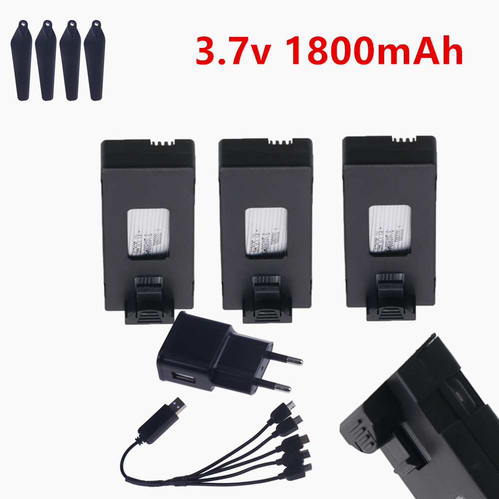 充電式 3.7V リポバッテリー 1800mAh または R - Drone Rc E99 のレビューと価格