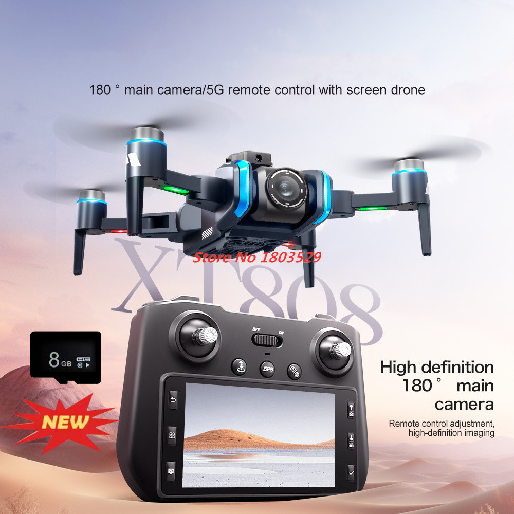 8Kブラシレス障害物回避WIFI FPV RCドローン 8K - Drone Rc Fpv Manual のレビューと価格