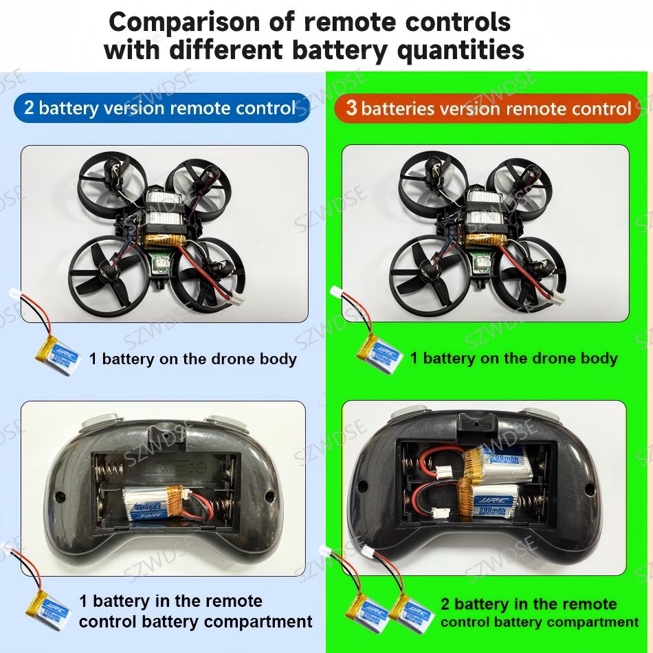JJRC H36 ドローン 1/2/3 バッテリー 4CH  - Drone Vs Rc Helicopter のレビューと価格